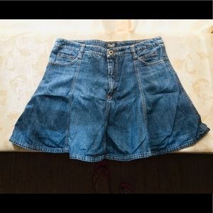 Dolce & Gabbana Flare Denim Skirt